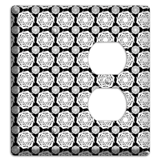 Overlay Hexagon Rotation Repeat 3 Blank / Duplex Wallplate