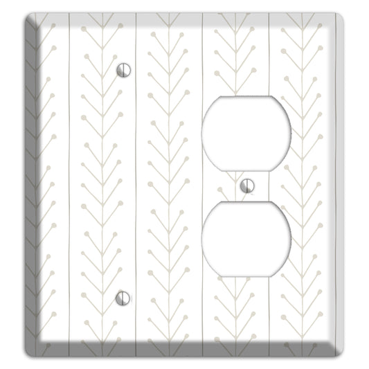 Simple Scandanavian Style F Blank / Duplex Wallplate