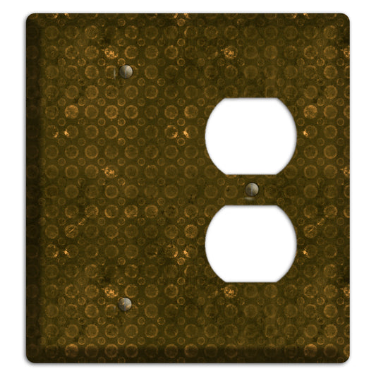 Olive Circles Blank / Duplex Wallplate