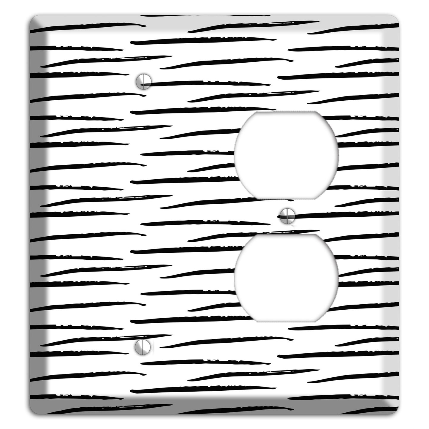 Ink Brushstrokes 9 Blank / Duplex Wallplate