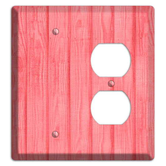 Geraldine Soft Coral Blank / Duplex Wallplate