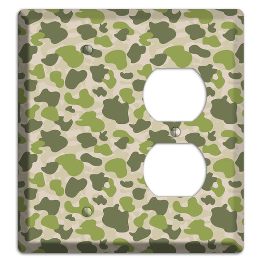 Jungle Green Parachute Camo Blank / Duplex Wallplate