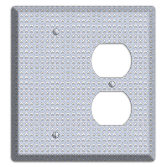 Grey Stars Blank / Duplex Wallplate