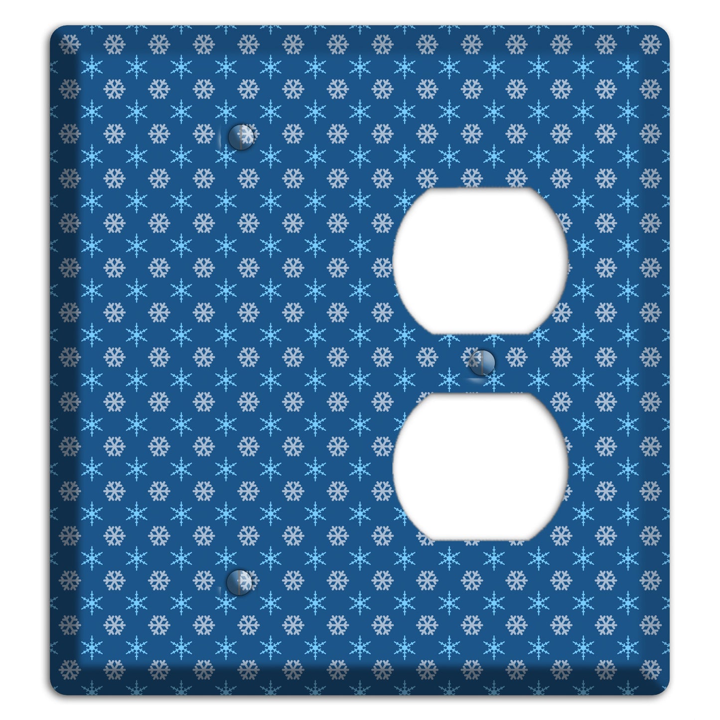 Blue Foulard Blank / Duplex Wallplate