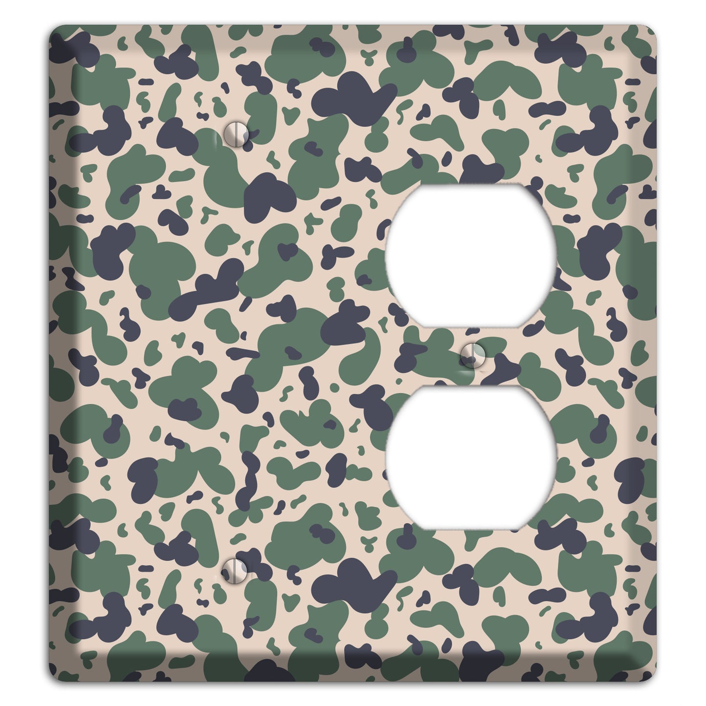 Afghanistan Blotch 2 Camo Blank / Duplex Wallplate