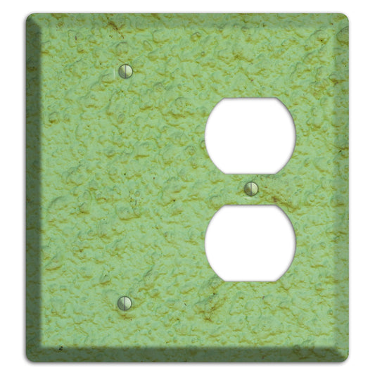 Green Concrete Blank / Duplex Wallplate