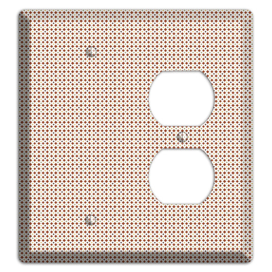 Beige Weave Blank / Duplex Wallplate