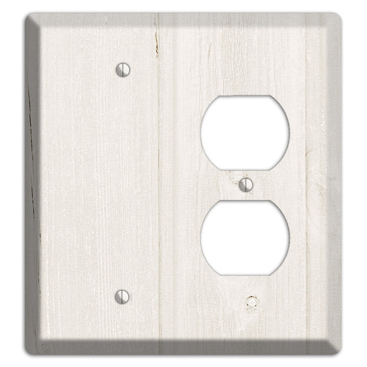 Spring Wood Antique Blank / Duplex Wallplate