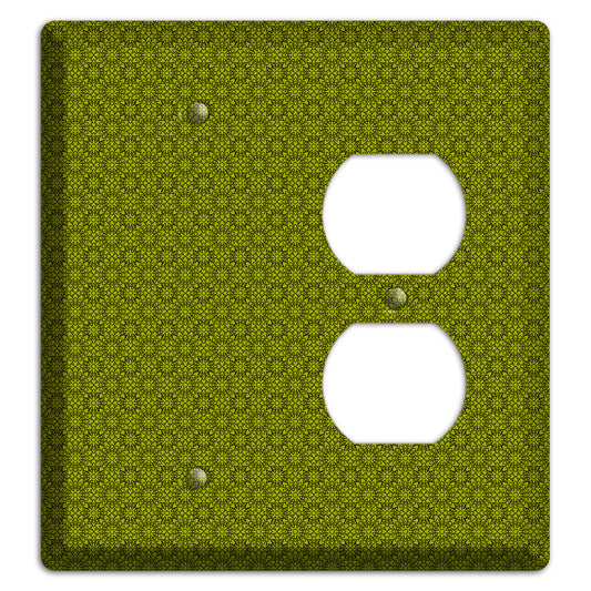 Multi Green Foulard Blank / Duplex Wallplate