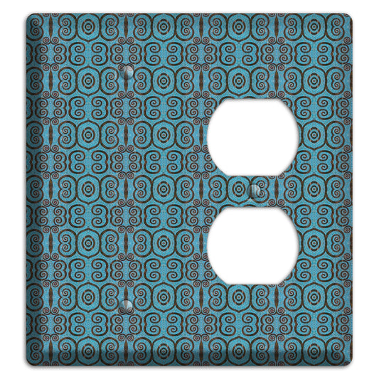 Blue Tapestry Blank / Duplex Wallplate