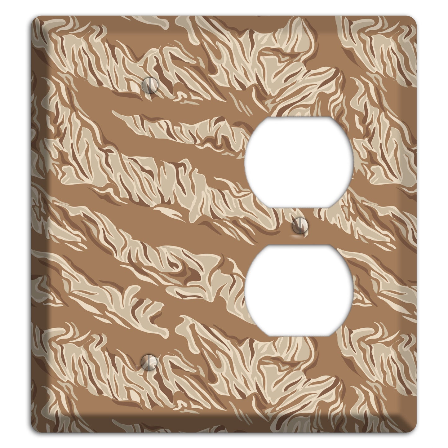 Desert Tiger Camo Blank / Duplex Wallplate