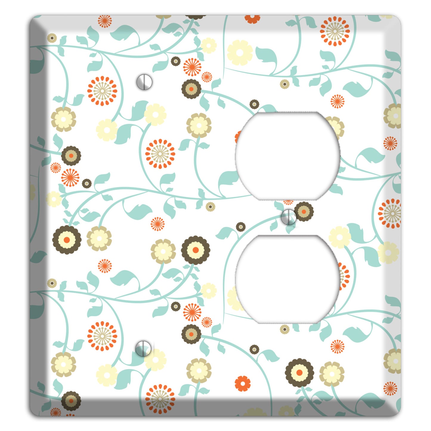 Cute Flowers Blank / Duplex Wallplate