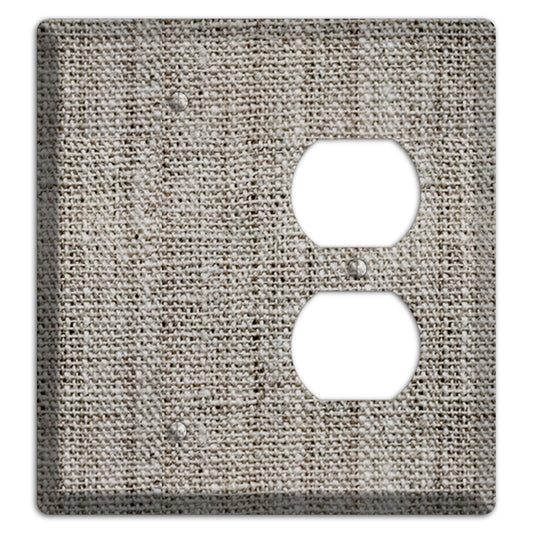 Zorba Burlap Blank / Duplex Wallplate