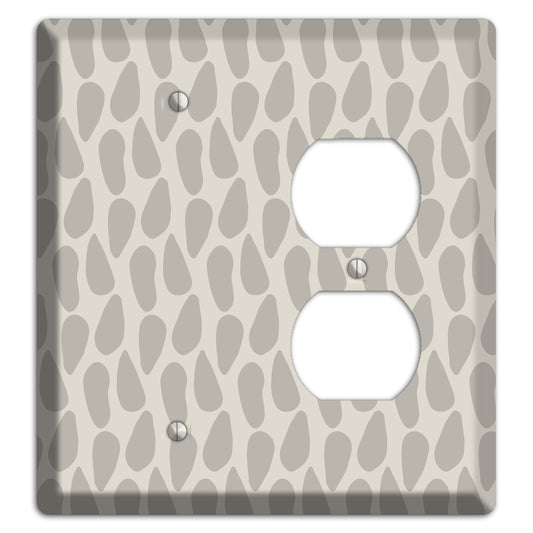 Simple Scandanavian Style DD Blank / Duplex Wallplate