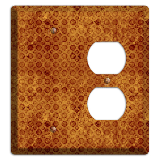 Maroon Circles Blank / Duplex Wallplate