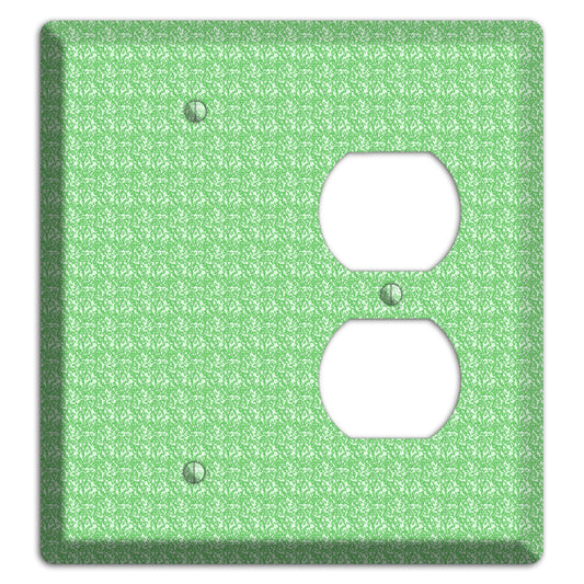 Green Pattern Blank / Duplex Wallplate