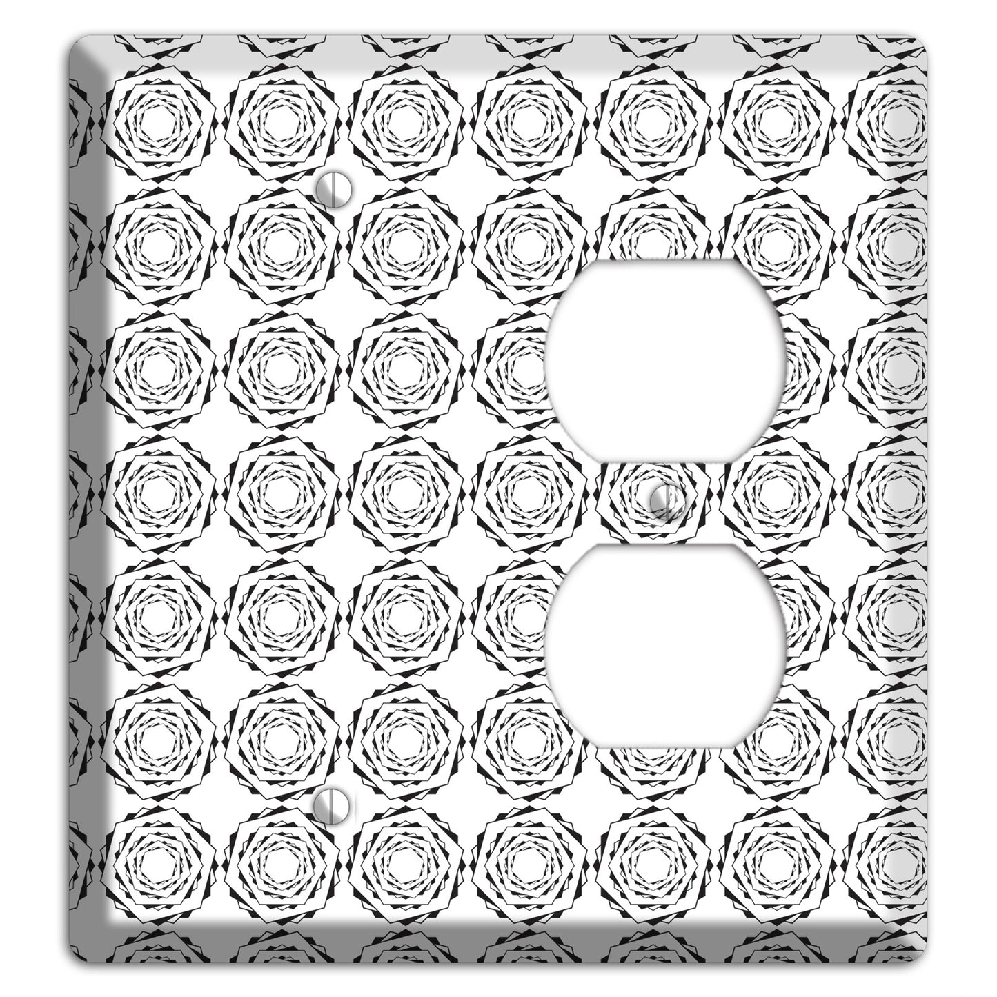 Hexagon Rotation Repeat Blank / Duplex Wallplate