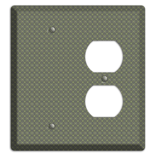 Multi Olive Foulard Blank / Duplex Wallplate