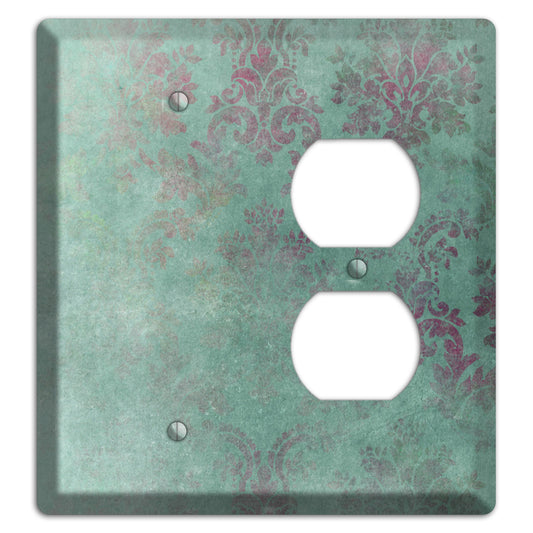 Corduroy Whimsical Damask Blank / Duplex Wallplate