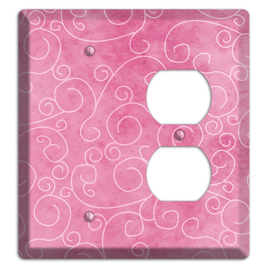 Kobi Pink Texture Blank / Duplex Wallplate