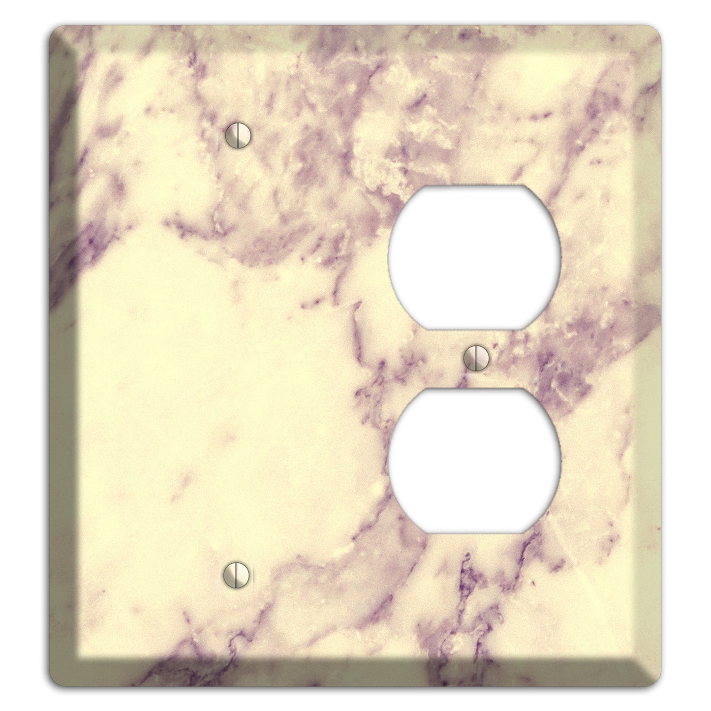 Champagne Marble Blank / Duplex Wallplate