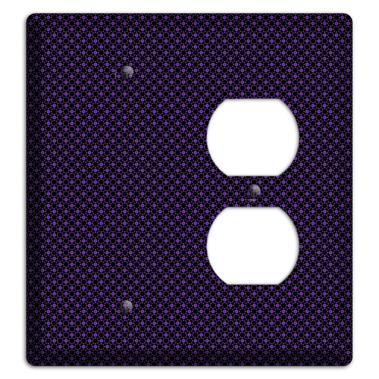 Multi Purple Geometric Blank / Duplex Wallplate