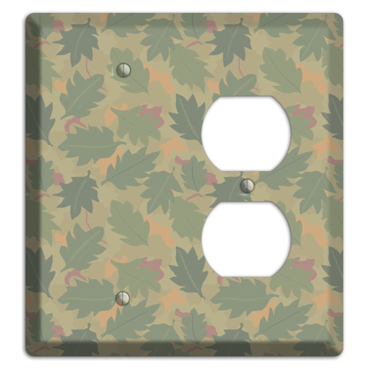 Wine Leaf Camo Blank / Duplex Wallplate