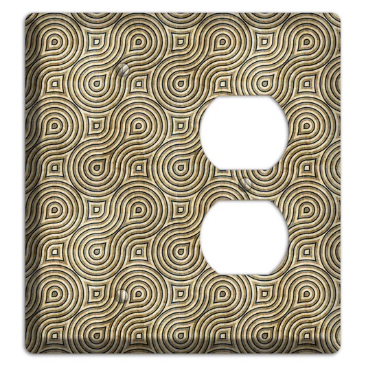 Olive Swirl Blank / Duplex Wallplate