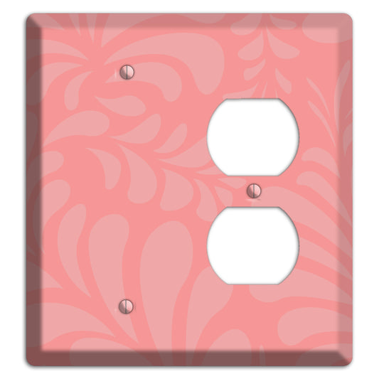 Pink Herati Blank / Duplex Wallplate