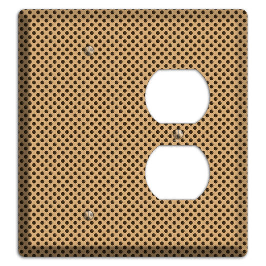 Beige with Brown Polka Dots Blank / Duplex Wallplate