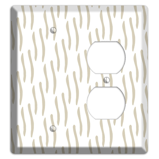 Simple Scandanavian Style J Blank / Duplex Wallplate