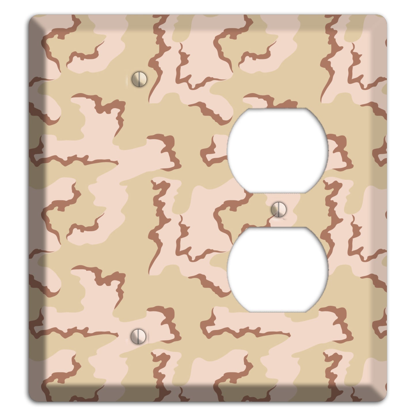 Coffee Stain Camo Blank / Duplex Wallplate