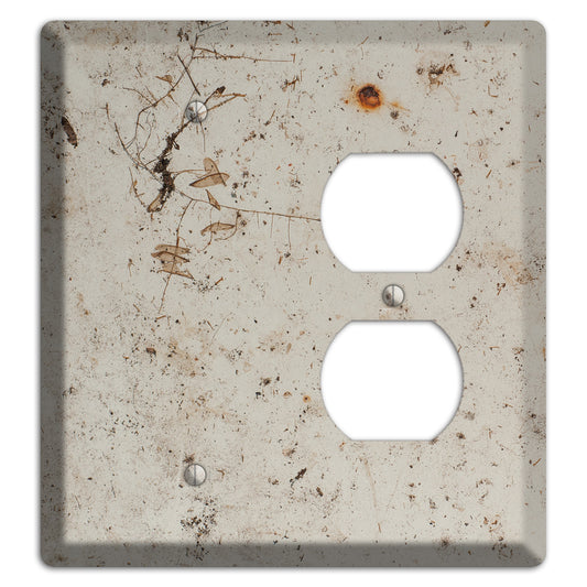 Spotted Concrete Blank / Duplex Wallplate