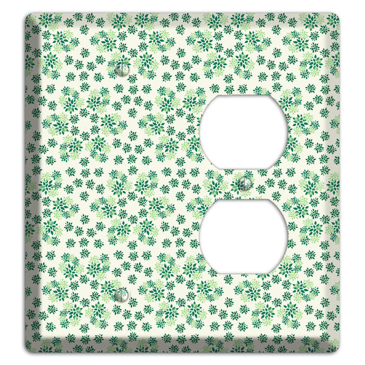 Multi Green Calico Blank / Duplex Wallplate