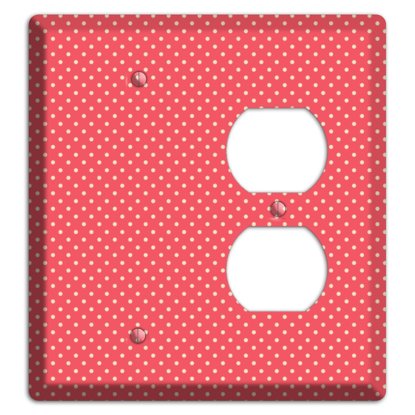 Multi Pink Tiny Polka Dots Blank / Duplex Wallplate