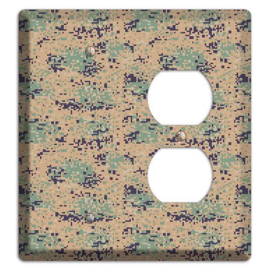 Marpat Woodland Camo Blank / Duplex Wallplate