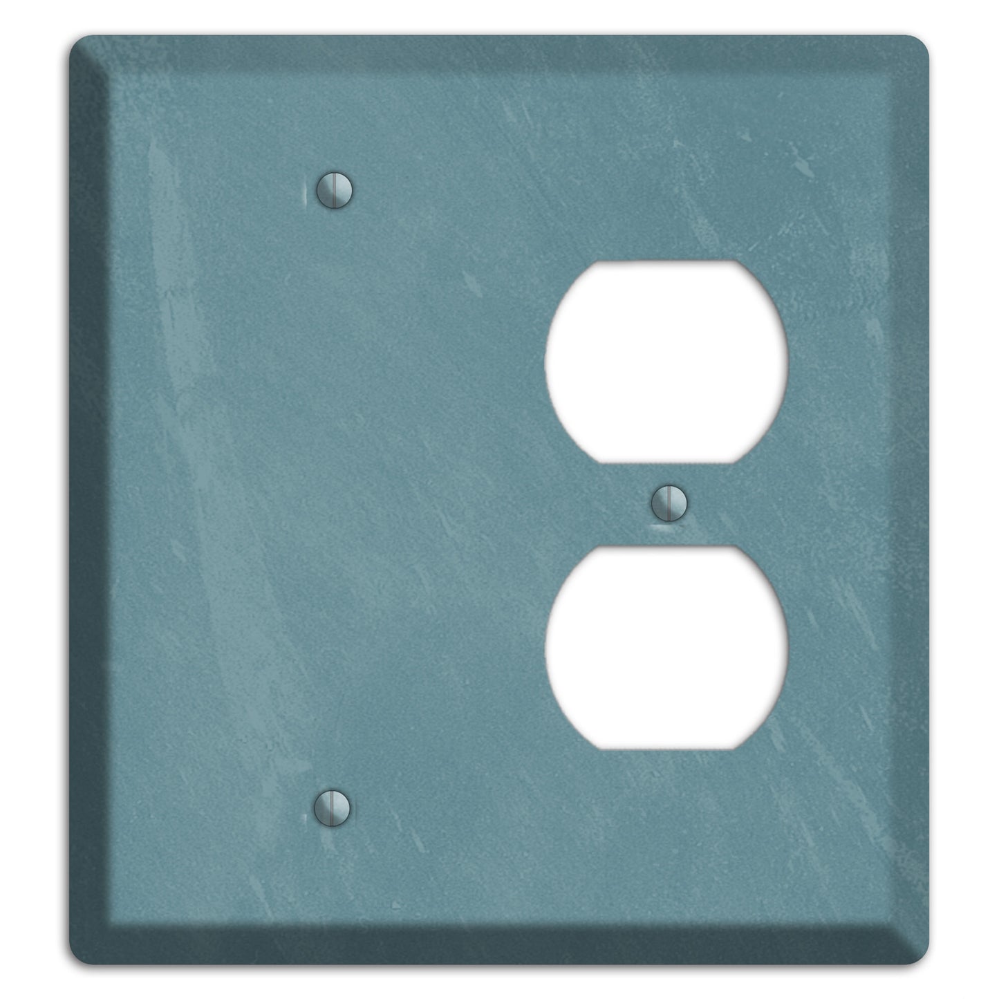 Chalk Teal Blank / Duplex Wallplate