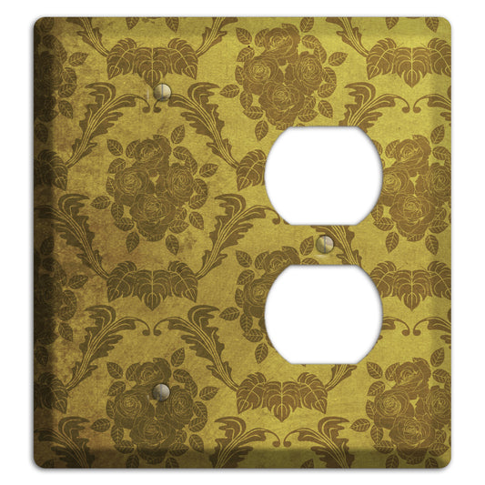 Pesto Vintage Rose Damask Blank / Duplex Wallplate