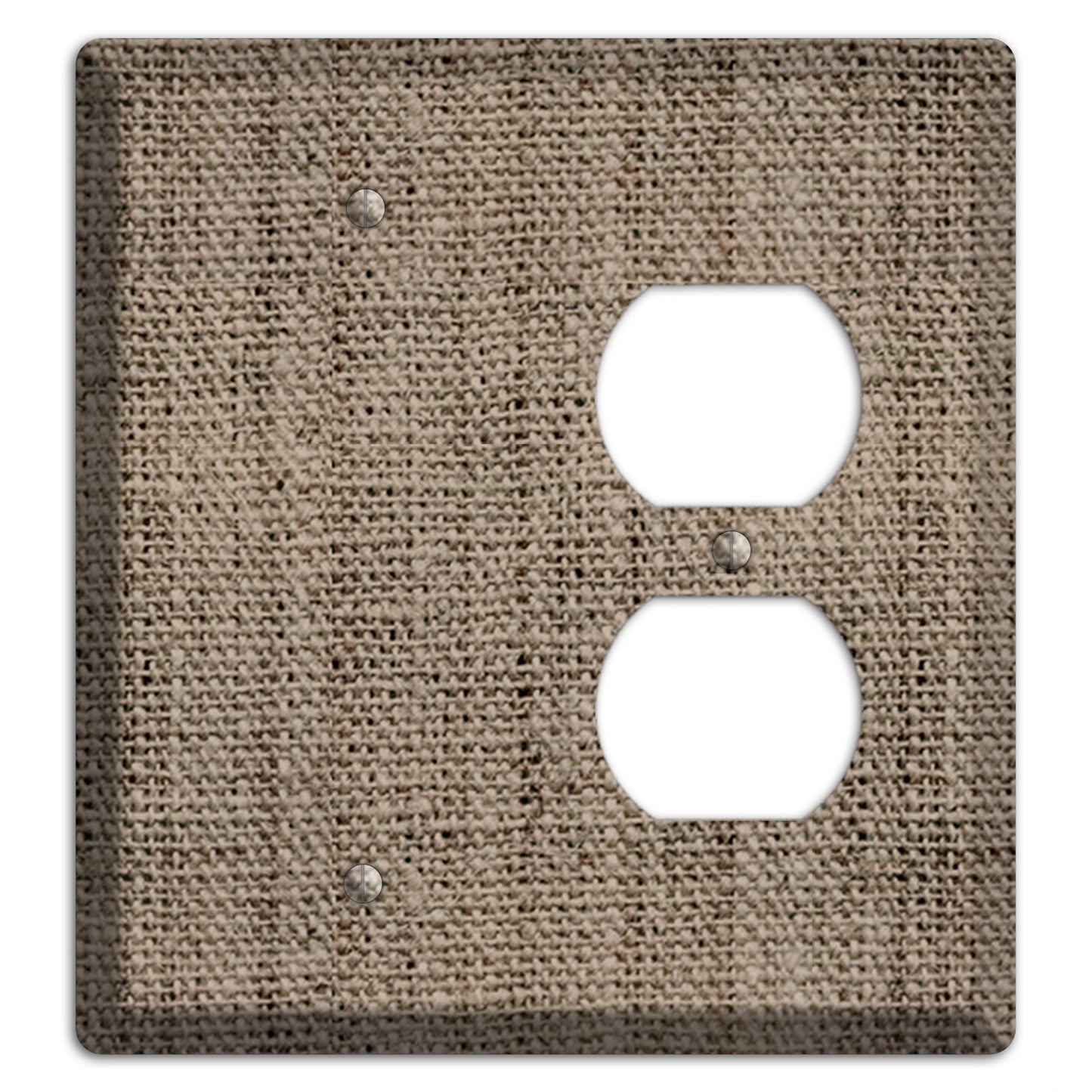 Sand Dune Burlap Blank / Duplex Wallplate