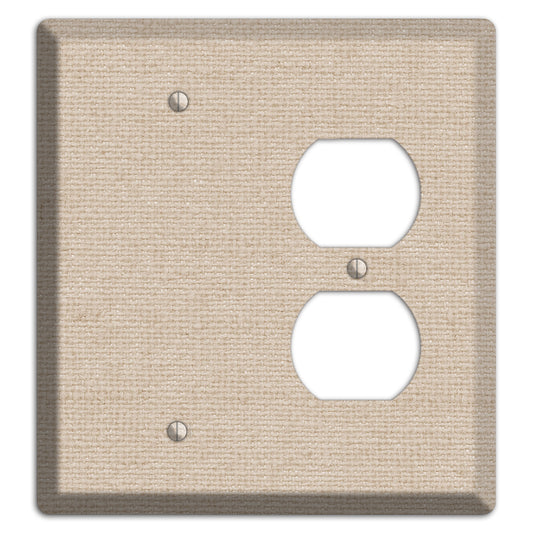 Vanilla Neutral Texture Blank / Duplex Wallplate