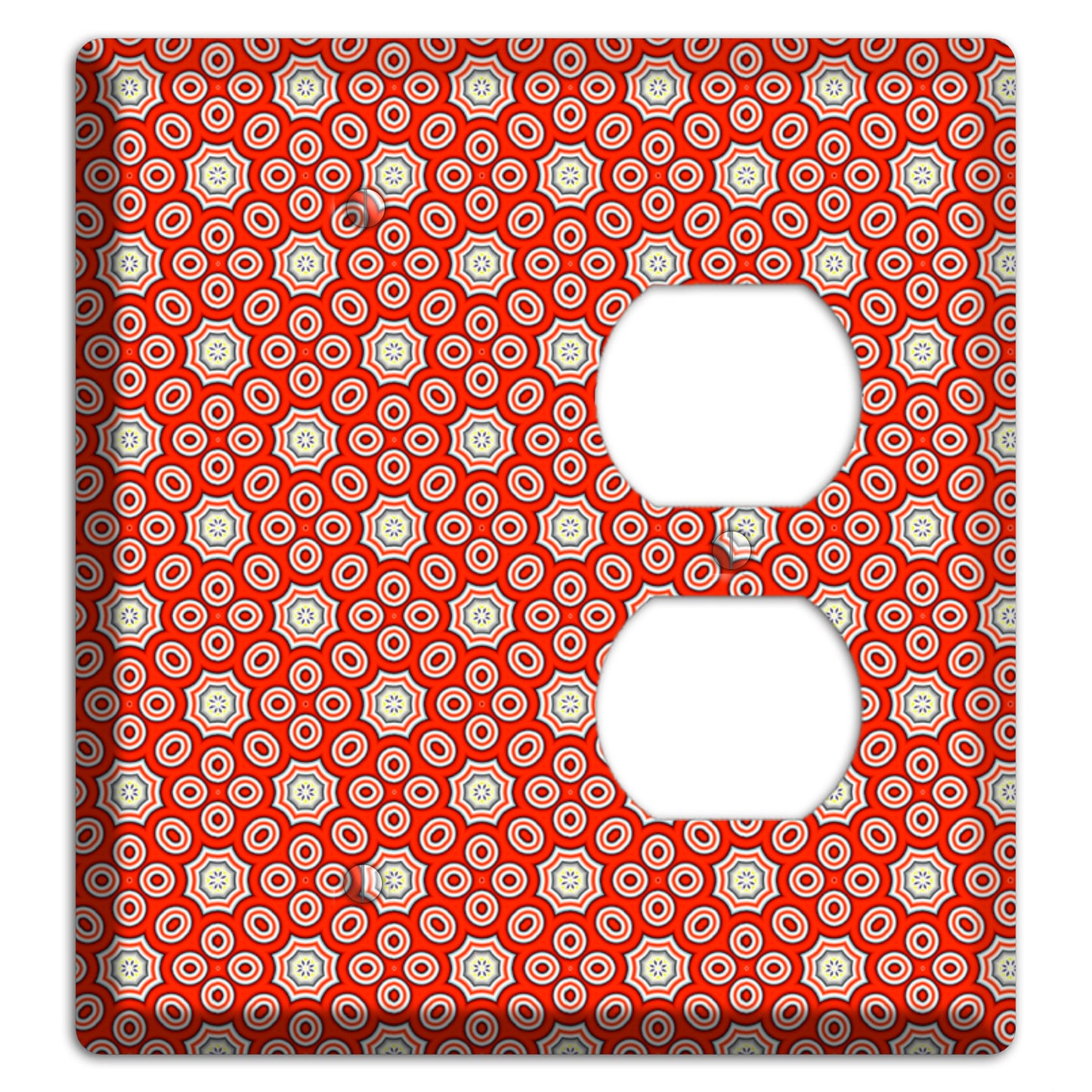 Red Foulard Blank / Duplex Wallplate