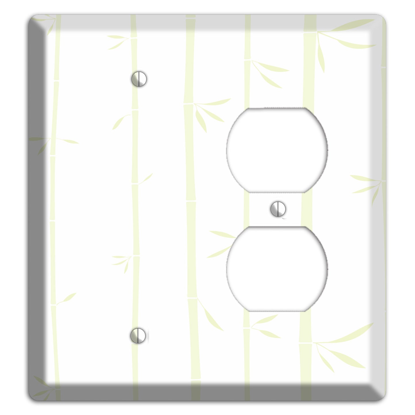 Light Green Bamboo Blank / Duplex Wallplate