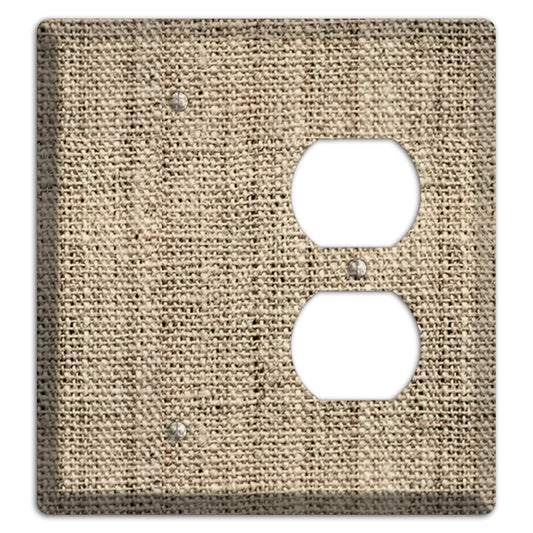 Hillary Burlap Blank / Duplex Wallplate