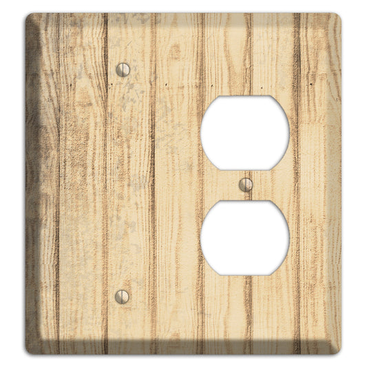 Hampton Weathered Wood Blank / Duplex Wallplate