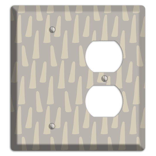 Simple Scandanavian Style HH Blank / Duplex Wallplate