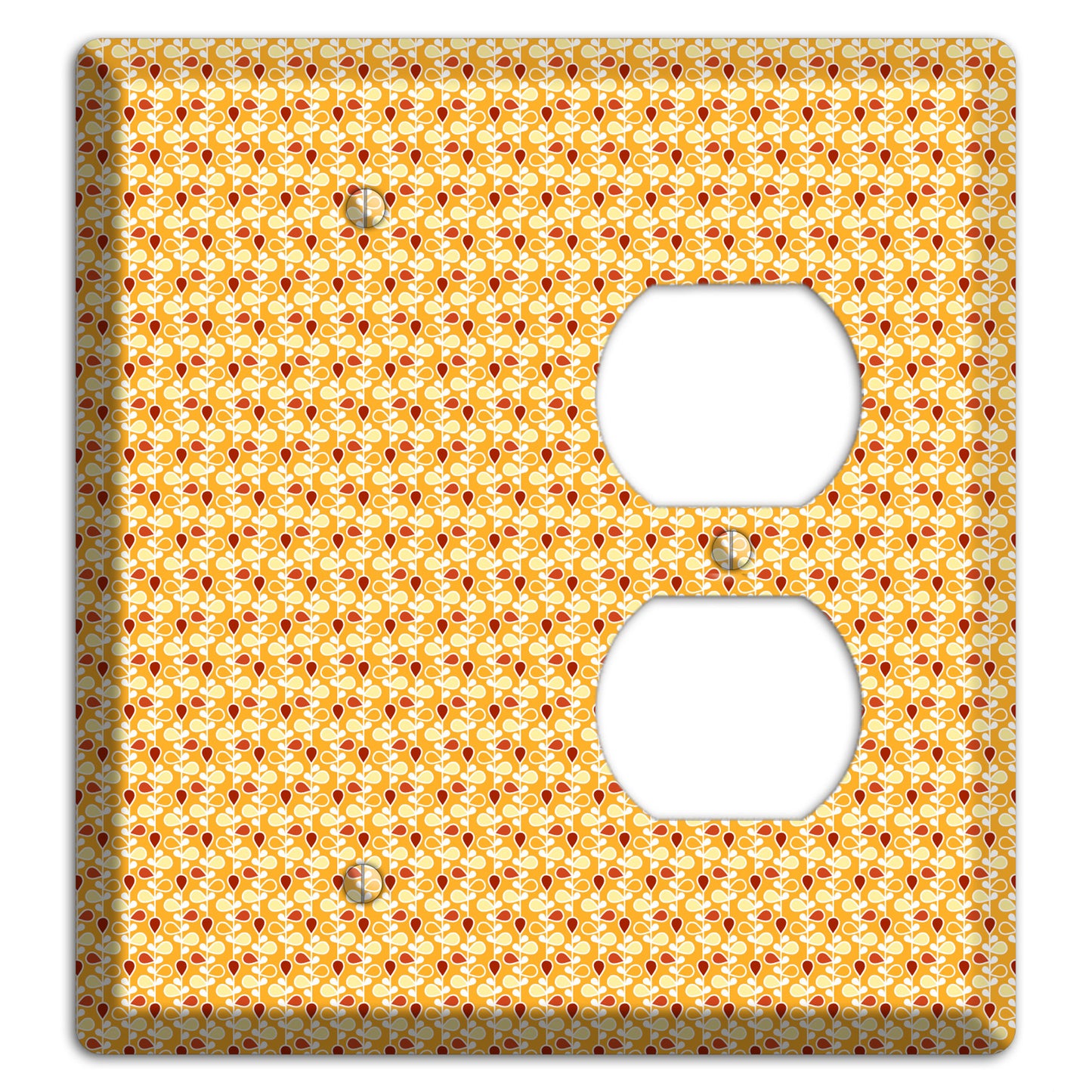 Tiny Yellow Teardrop Vine Blank / Duplex Wallplate