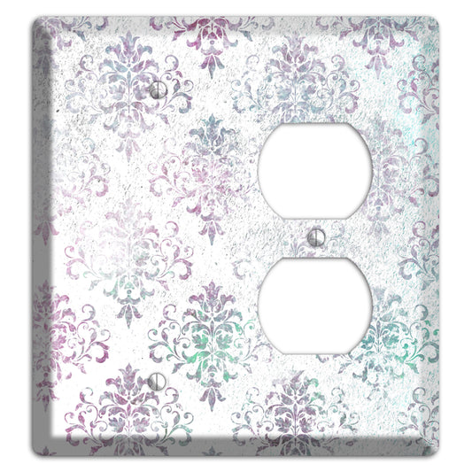 Tiara Whimsical Damask Blank / Duplex Wallplate