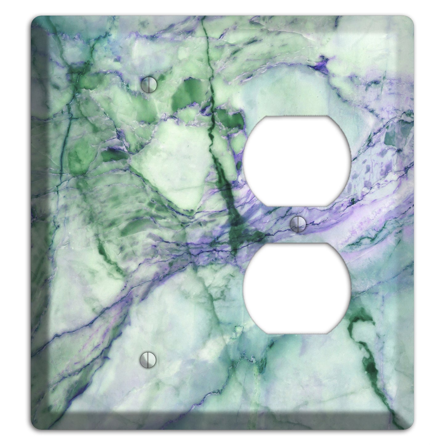 Powder Ash Marble Blank / Duplex Wallplate