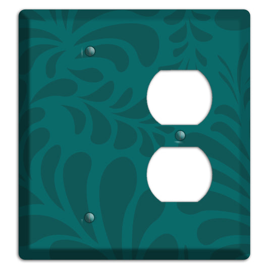 Jade Herati Blank / Duplex Wallplate