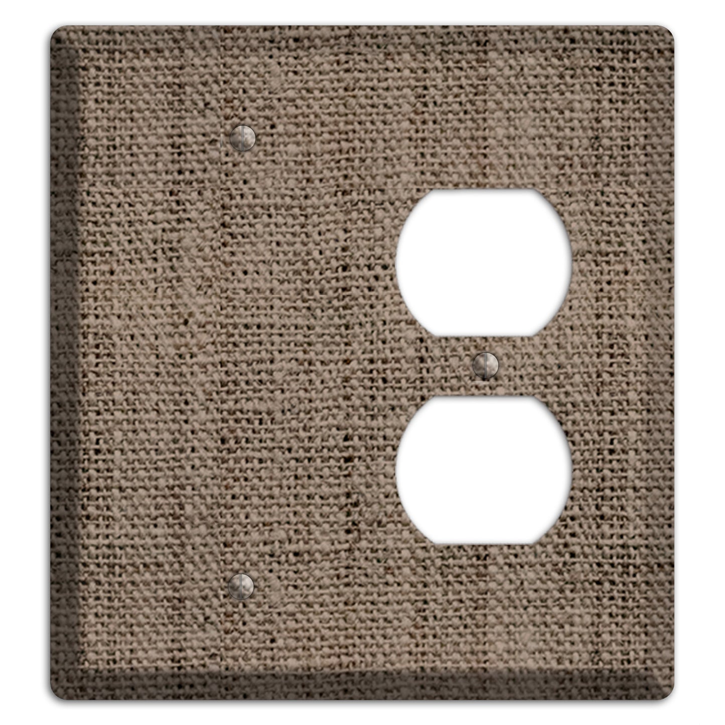 Coffee Burlap Blank / Duplex Wallplate